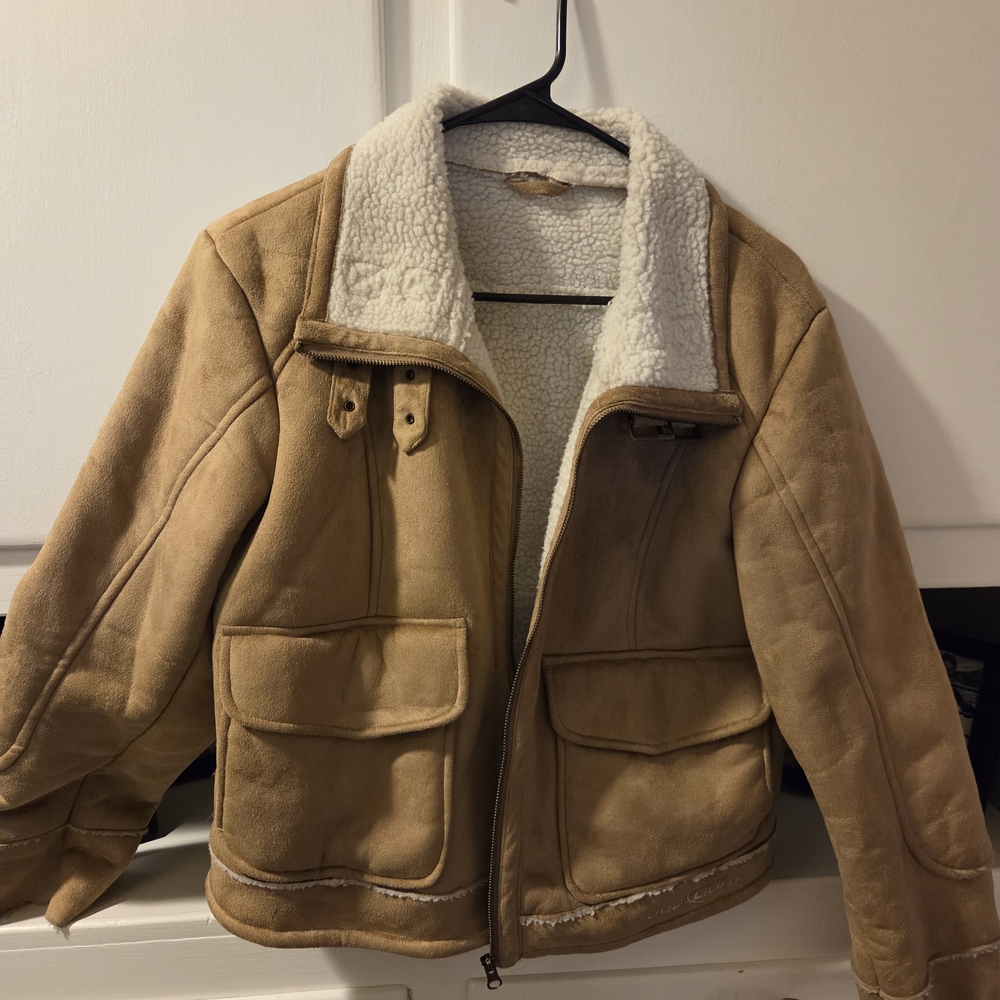 Tan Shearling Jacket - image 1